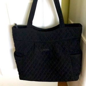VERA BRADLEY Modern Black Pocket Tote